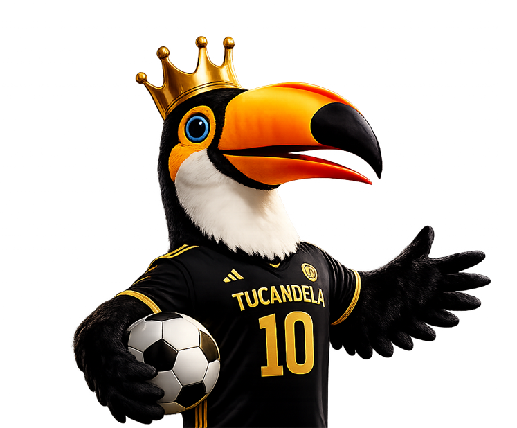 Mascota tucán Tu Candela presentando la jornada